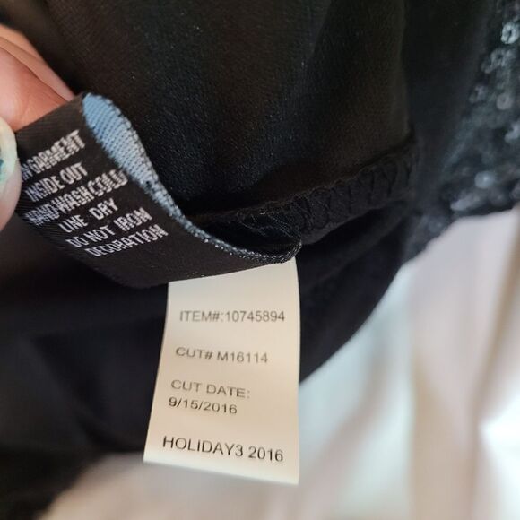 NEW Torrid black sequin cap sleeve back cutout fit and flare‎ holiday dress 12 - Picture 8 of 12